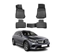OMAC Tapis de Sol Compatible avec Mercedes GLC X253 C253 2015-2022 en Caoutchouc Noir