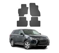 Tapis de Sol Compatible avec Mitsubishi Outlander 2014-2020 Noir Caoutchouc