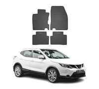 2014-2021 Nissan Qashqai J11 Tapis en caoutchouc noir 4 pcs