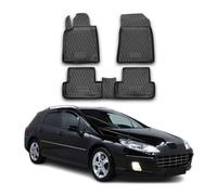 2004-2011 Peugeot 407 Limo Kombi Tapis TPE noir 4 pcs