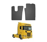 OMAC Tapis de Sol Compatible avec Scania RIS 2016-2020 Caoutchouc Noir