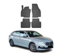 OMAC Tapis de Sol Compatible avec Skoda Scala 2019-2026 Caoutchouc Noir