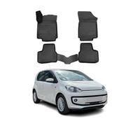 OMAC Tapis de Sol Compatible avec Volkswagen Up! 2011-2024 sur Mesure en Caoutchouc Noir