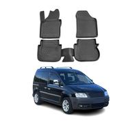 OMAC Tapis de sol pour Volkswagen Caddy 2007-2015 sur mesure en caoutchouc Noir