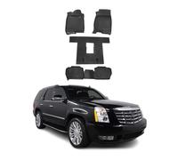 OMAC Tapis de sol pour Cadillac Escalade ESV 2007-2014 en caoutchouc TPE Noir 5x