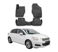 2011-2020 Citroen C4 Tapis de sol TPE noir 4 pcs