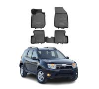 OMAC Tapis de sol pour Dacia Duster 2010-2014 2WD sur mesure en caoutchouc Noir