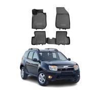 OMAC Tapis de sol pour Dacia Duster 2010-2014 2WD sur mesure en caoutchouc Noir