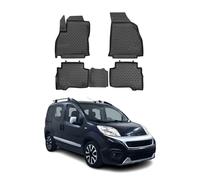 OMAC Tapis de sol pour Fiat Fiorino Qubo 225 2007-2023 en caoutchouc Noir