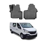 OMAC Tapis de sol pour Fiat Talento Renault Trafic 2014-2024 en caoutchouc Noir