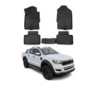 OMAC Tapis de Sol pour Ford Ranger T6 2012-2022 SuperCab Caoutchouc