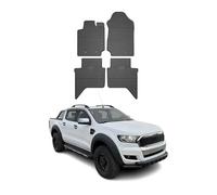 OMAC Tapis de Sol pour Ford Ranger T6 2015-2022 DoubleCab Caoutchouc Noir