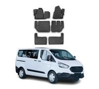 OMAC Tapis de Sol Compatible avec Ford Tourneo Custom mk1 2012-2017 9Places Pre-FL Caoutchouc TPE Noir 6Pcs