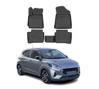 OMAC Tapis de Sol pour Hyundai i10 2020-2026 sur Mesure en Caoutchouc Noir