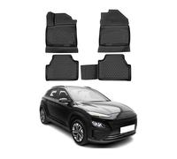 OMAC Tapis de sol pour Hyundai Kona EV 2017-2023 en caoutchouc Noir