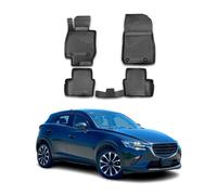 OMAC Tapis de sol pour Mazda CX-3 2015-2024 en caoutchouc Noir