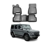 OMAC Tapis de sol pour Mercedes W463 1990-2018 en caoutchouc Noir