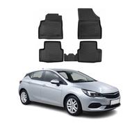 OMAC Tapis de sol pour Opel Astra K 2015-2021 en caoutchouc Noir