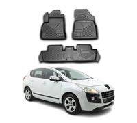 Tapis de sol pour Peugeot 3008 2010-2016 4 PCS TPE Noir