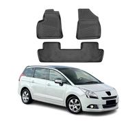 Tapis de Sol Compatible avec Peugeot 5008 2009-2017 Caoutchouc TPE Noir