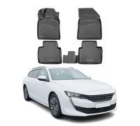 OMAC Tapis de sol pour Peugeot 508 II Break 2018-2025 sur mesure caoutchouc Noir