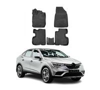 OMAC Tapis de sol pour Renault Arkana 2019-2025 sur mesure en caoutchouc Noir