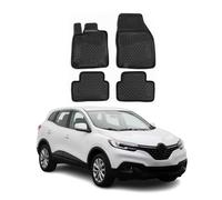 OMAC Tapis de sol pour Renault Kadjar 2015-2024 sur mesure en caoutchouc Noir