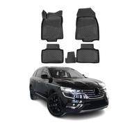 OMAC Tapis de sol pour Renault Koleos II 2016-2024 sur mesure en caoutchouc Noir