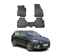 OMAC Tapis de Sol pour Seat Tarraco 2018-2024 sur Mesure en Caoutchouc Noir