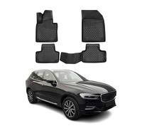 2017-2021 Volvo XC60 Tapis de sol TPE noir 4 pcs
