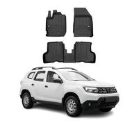 OMAC Tapis de Sol sur Mesure Noir pour Dacia Duster II 2021-2024 3 pcs en TPE