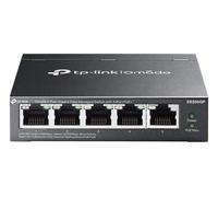 TP-Link Omada ES205GP V1 - Commutateur - Géré - 4 x 10/100/1000 (PoE+) + 1 x 10/100/1000 - de bureau, fixation murale - PoE+ (65 W) G