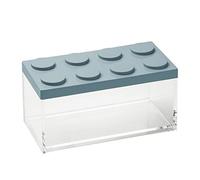 omada Conteneur alimentaire rectangulaire en brique 1,5L Design avec couvercle empilable et récipient transparent de haute qualité - Ligne Brickstore
