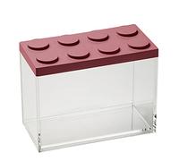 omada Conteneur alimentaire rectangulaire en brique Design 2L avec couvercle empilable et récipient transparent de haute qualité - Ligne Brickstore