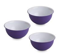 OMADA Design 3 bols antibactériens de 1,5 l, en plastique, incassables, lavables au lave-vaisselle, fabriqués en Italie, ligne Sanaliving