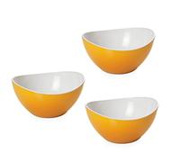 Omada Design 3 bols colorés de 40 cl, incassables, empilables, lavables au lave-vaisselle, ligne Trendy