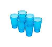 Omada Design 6 verres à cocktail/boissons de 400 ml, empilables, incassables, en plastique pour usage extérieur, ligne Samba