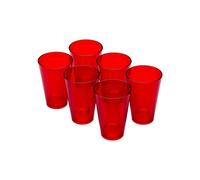 Omada Design 6 verres à cocktail/boissons de 400 ml, empilables, incassables, en plastique pour usage extérieur, ligne Samba
