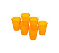 Omada Design 6 verres à eau de 275 ml, empilables, incassables, réutilisables, en plastique pour usage extérieur, ligne Samba