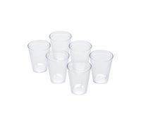 Omada Design 6 verres à eau de 275 ml, empilables, incassables, réutilisables, en plastique pour usage extérieur, ligne Samba