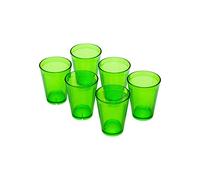 Omada Design 6 verres à eau de 275 ml, empilables, incassables, réutilisables, en plastique pour usage extérieur, ligne Samba