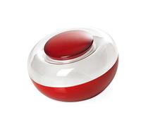 Omada Design Bocal de biscuits en plastique bicolored avec bouchon hermétique et sauve fraîcheur, 270 cl, Ligne Movida, Rouge