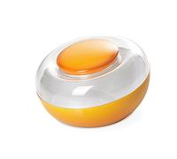Omada Design Bocal de biscuits en plastique bicolored avec bouchon hermétique et sauve fraîcheur, 270 cl, Ligne Movida, Jaune