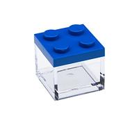 Omada Design, boîtes à dragées en Plastique transparente (24 cubes), 5x5x5 cm, parfaites pour anniversaire, communion, baptême et mariage. Made in Italy par Adamo Srl. (24 Pièces Bleu)