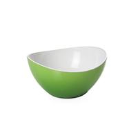 omada Design Bol 14 cm, 0,5LT en plastique incassable, empilable et lavable au lave-vaisselle avec intérieur blanc et extérieur coloré, Ligne Tendance, Vert