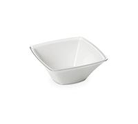 omada Design Bol de Cuisine de 1,3 L, saladier en Acrylique incassable, Lavable au Lave-Vaisselle, fabriqué en Italie, Ligne Square