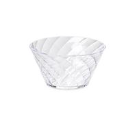 Omada Design Bol diamètre 13,5 cm, de 0,5 l en plusieurs couleurs, avec finition à effet diamant, ergonomique et maniable, empilable et lavable au lave-vaisselle, Transparent