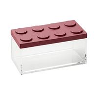 Omada Design Conteneur alimentaire rectangulaire en brique 1,5L avec couvercle empilable et récipient transparent de haute qualité - Ligne Brickstore