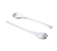 Omada Design Couverts à salade, vaisselle modernes, avec effet dégradé sur l'extérieur, Ligne Trendy, Blanc