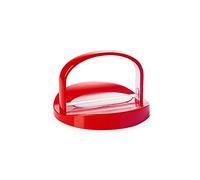 Omada Design Porte-serviette avec rabat coupe-vent pour serviettes de 33 x 33 cm avec support de transport pratique, Ligne Tendance, Rouge